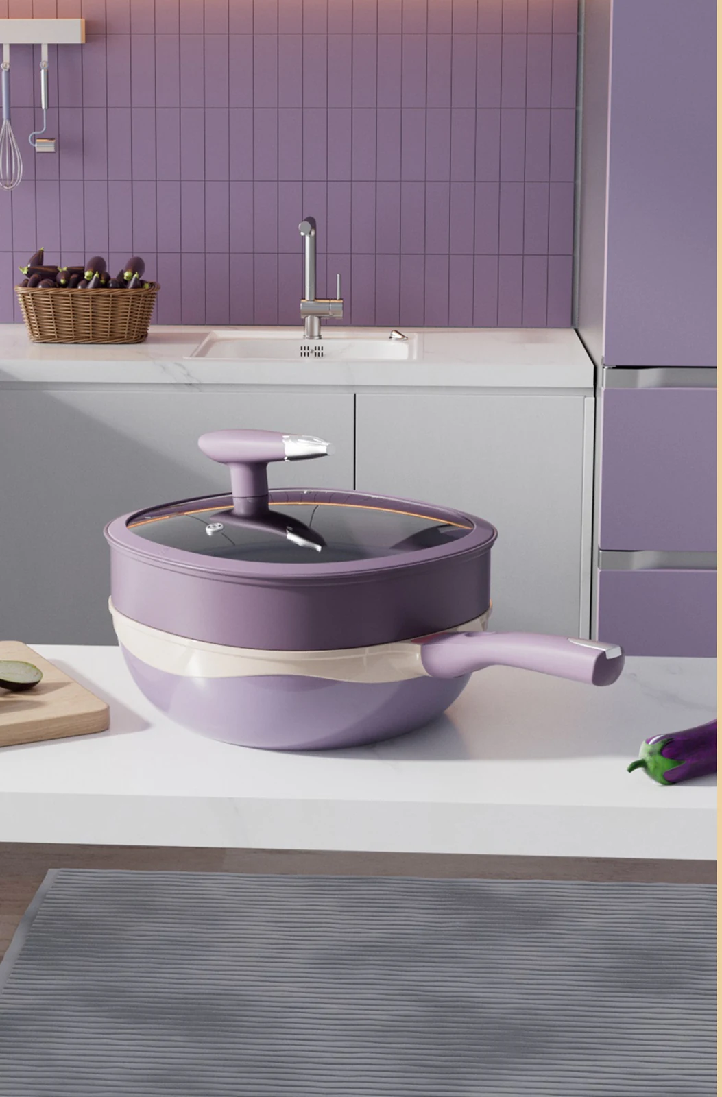 Purple cookware